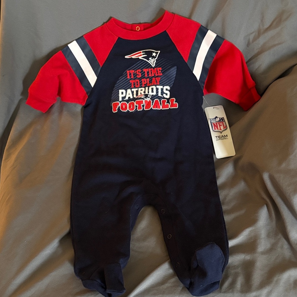 NFL Patriots Kids One Piece - Red and Navy
